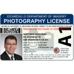 photographed id card