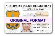 fake police id card